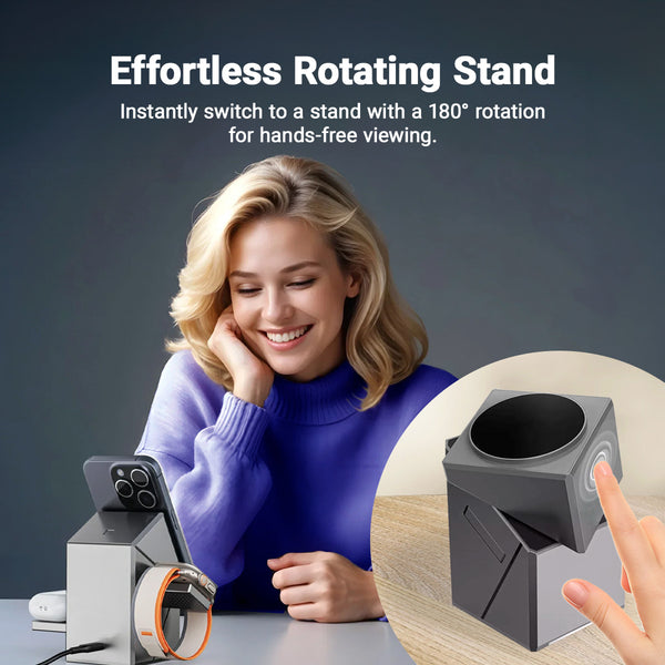 Kleva® 3-in-1 Robot Charge- Magnetic Wireless Charging Station