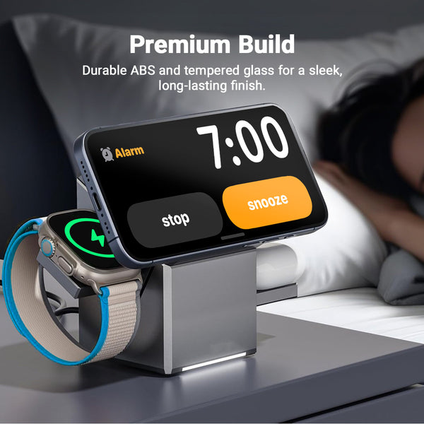 Kleva® 3-in-1 Robot Charge- Magnetic Wireless Charging Station