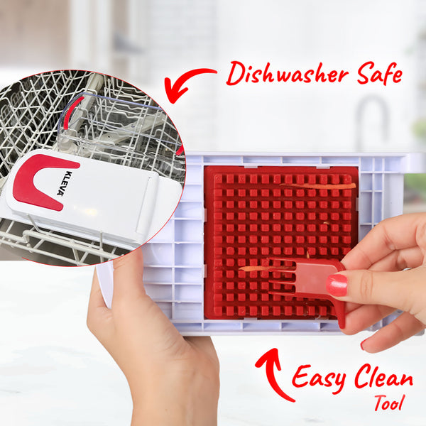 Kleva Cube Cutter - Slice, Dice, & Chop With A Compact Vegetable Cutter Buy 1 Get 1 FREE