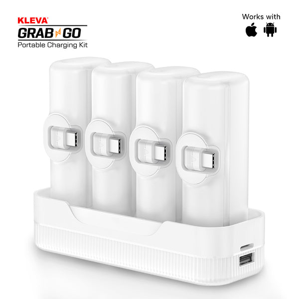 Portable charging kit for iPhone & Android