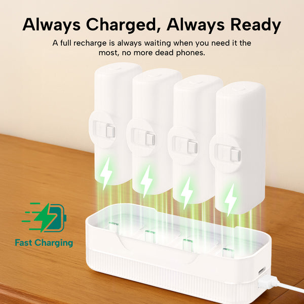 Fast-charging dock keeps power banks ready