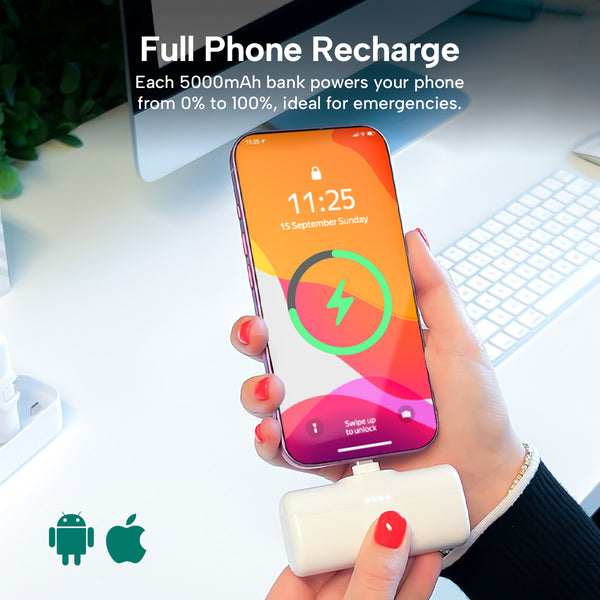 5000mAh power bank full phone recharge