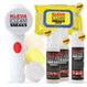 Kleva Range’s Make old shoes look new! Kleva Clean Sneaks Automatic Shoe Cleaner includes a white handheld electric scrubber, 2 pads, 3 Sneaks cleaner bottles, wipes, and labels for easy rechargeable shoe cleaning.