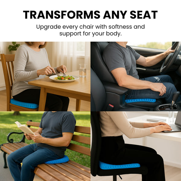 Turn any seat into a supportive, comfortable spot.