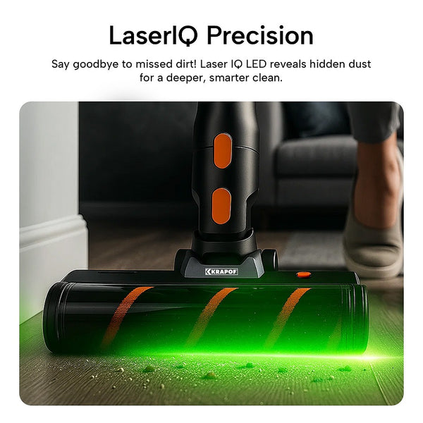 KRAPOF® Auto Clean Power Q3 Stick Vacuum with Self-Emptying System