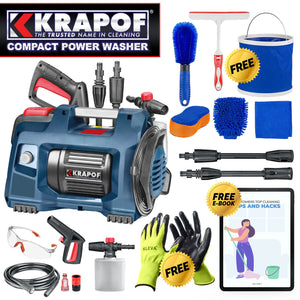 KRAPOF® Compact Electric Pressure Washer + BONUS Gifts + Cleaning E-Book