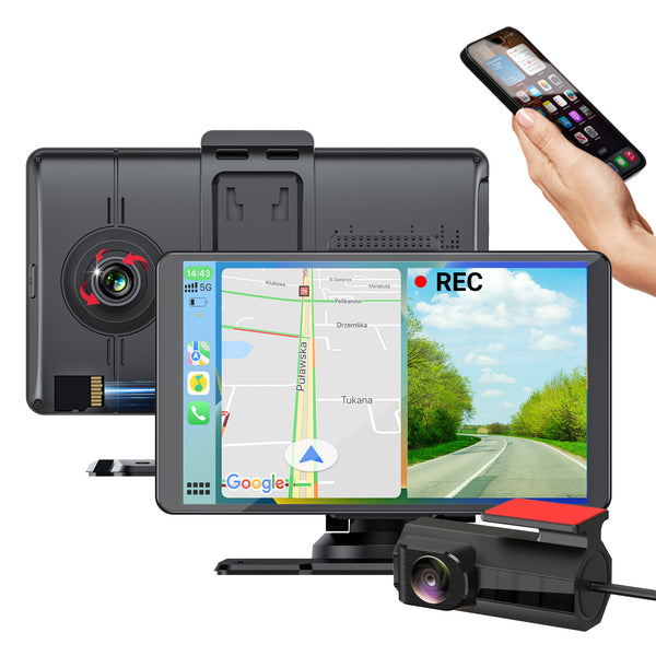 Carplay with free front and rear cam