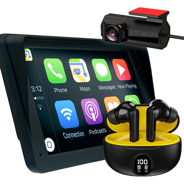 Carplay with free audiopods and rear cam