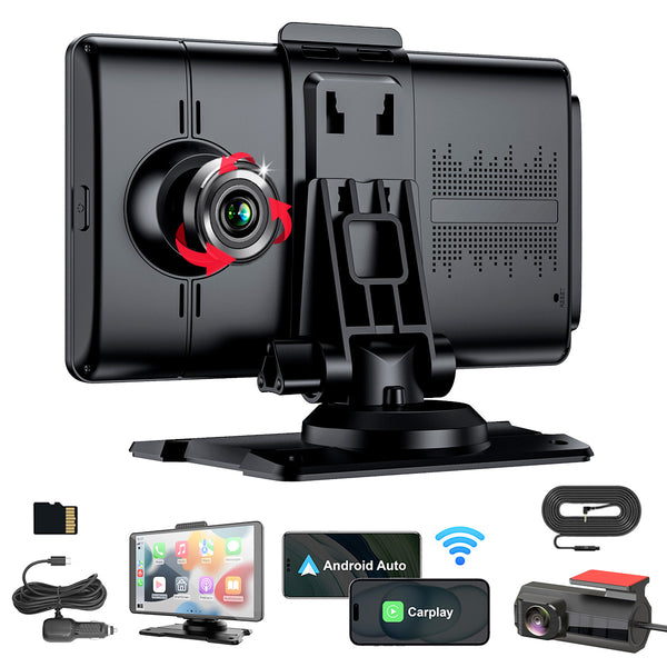 Complete SmartPlay bundle: front-facing cam, dashcam, SD card, and connection cables.