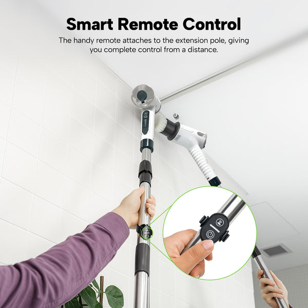 KRAPOF® Electric Cordless Tough Scrub Excel Pro with 7 Replaceable Cleaning Heads