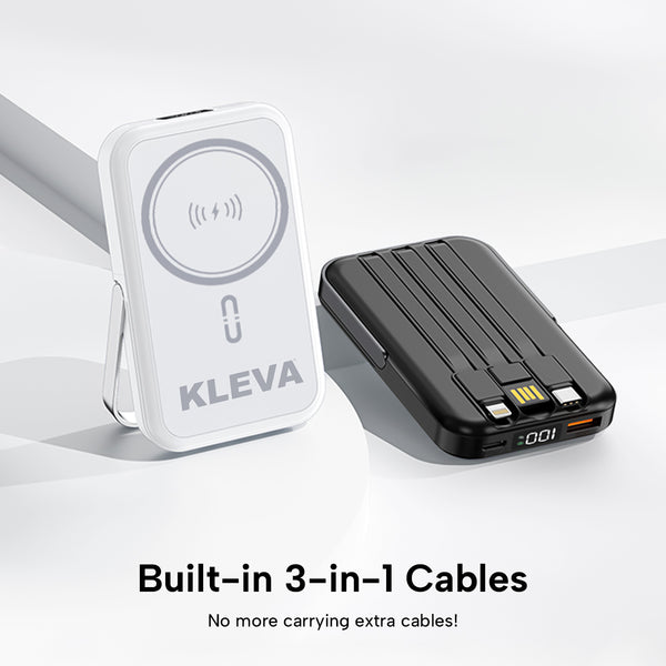 ChargAway 5-in-1 Compact Wireless Power Bank 10000mAh Fast Charge all devices in 30 minutes