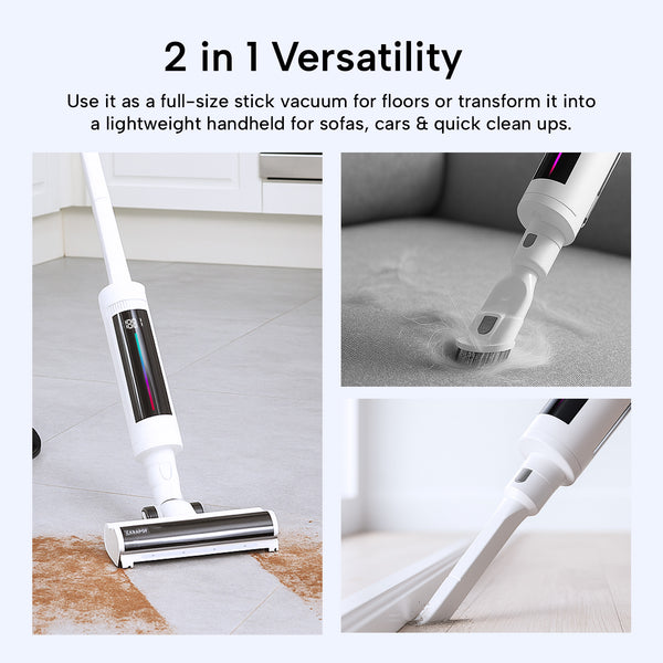KRAPOF® Compact Clean Self-Empty Cordless Stick Vac