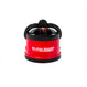 A red Kleva Range Kleva Sharp® The Original World's Best Knife Sharpener with a black handle sits on a white background. "Kleva Sharp World's Best Knife Sharpener" is printed in white on the front. Features tungsten carbide technology.