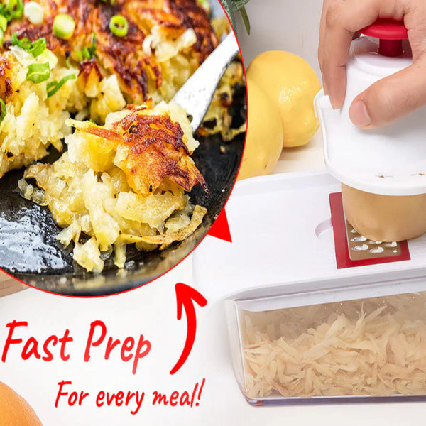 Kleva Cube Cutter - Slice, Dice, & Chop With A Compact Vegetable Cutter Buy 1 Get 1 FREE