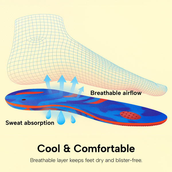 breathable orthotic pads