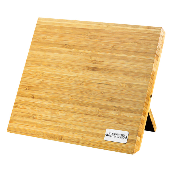 Kleva® Bamboo Magnetic Knife Block! Store Your Knifes Safely And Securely! Kitchen Knives Kleva Range