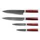 Professional 67 Layer Damascus Steel 4pc Chef Knife Set Beautiful Bamboo Case Kitchen Knives Kleva Range