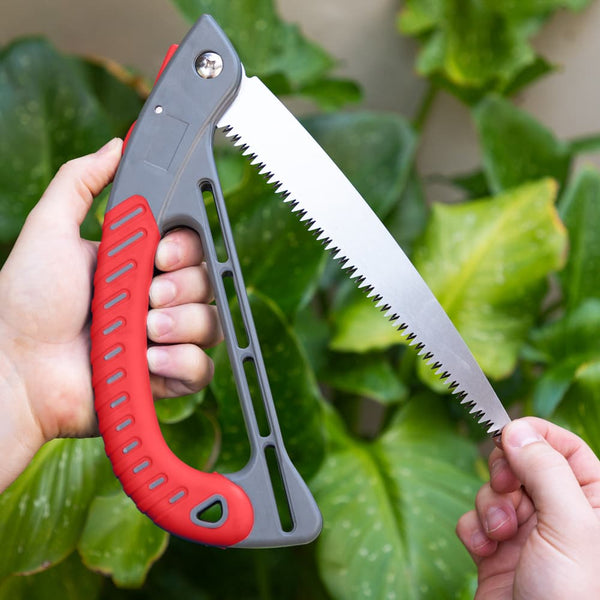 Foldable Pruning Saw - Tough High Carbon Steel Blade with Triple Bevel Teeth Garden & Outdoor Kleva Range - Everyday Innovations