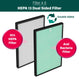 Double Pack Filters - Hepa 13 Dual Sided and Activated Carbon Dual Sided Kleva Range - Everyday Innovations