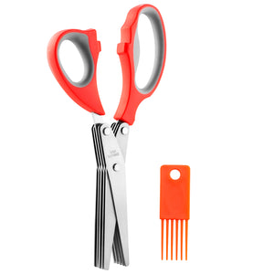 Kleva Herb Shears With 5 Ultra Sharp Blades + BONUS Cleaning Comb! Kitchen Gadget Kleva Range - Everyday Innovations   