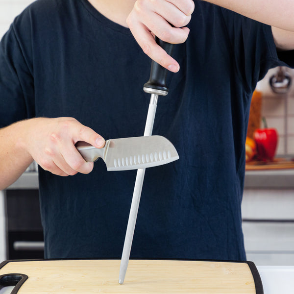 Kleva Sharpening Steel Rod - Make Your Knives Razor Sharp In Seconds! knife sharpener Kleva Range - It's Kleva, It's Simple, It Works