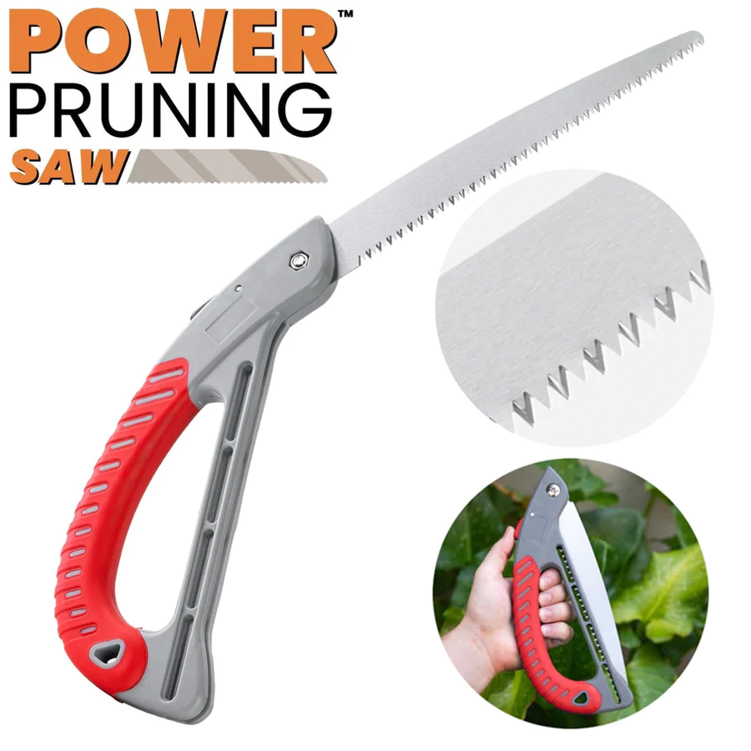 Foldable Pruning Saw Tough High Carbon Steel Blade with Triple