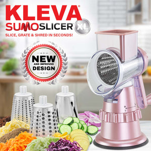 Kleva Sumo Slicer® XL NEW Improved Design + 3 Interchangeable Drums - New Colours! Kitchen Gadget Kleva Range - Everyday Innovations   