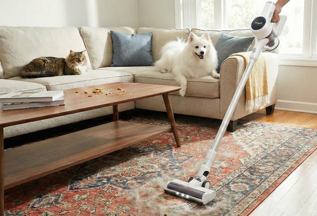 Krapof Self Empty Vacuum Review: Pet Hair, Dust & Everyday Messes