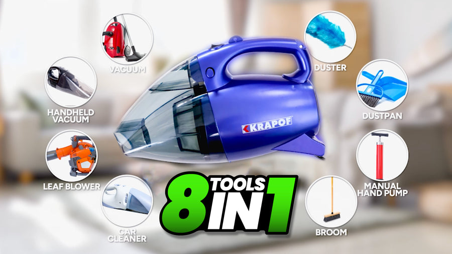 KRAPOF® Pocket Power Vac The 2 in 1 Compact Powerful Vacuum and Blowe