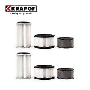 6 Pack Filter Kit For KRAPOF® Auto Clean Self Empty Vac