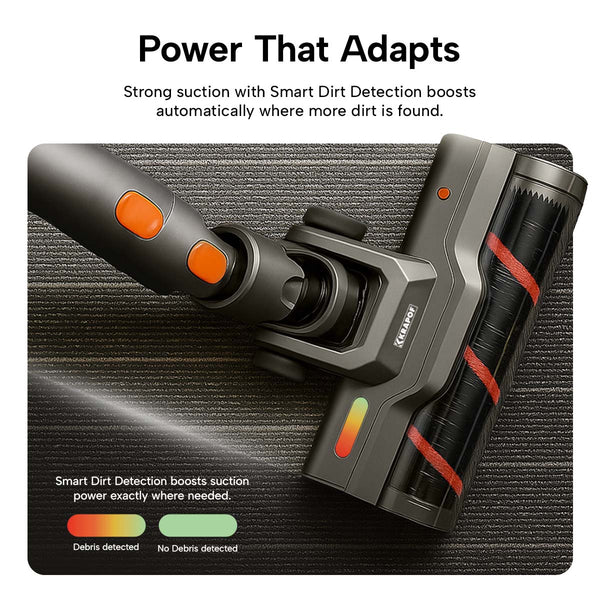 KRAPOF® Auto Clean Power Q3 Stick Vacuum with Self-Emptying System