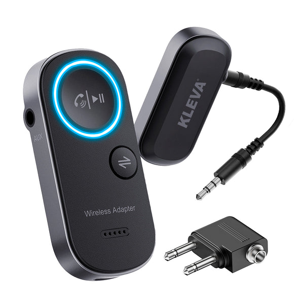 Kleva Wireless FlyLink Bluetooth Airplane Audio Transmitter & Adapter