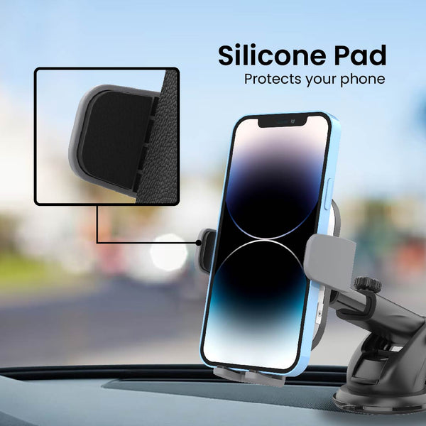 OneTutch Robotic Wireless Phone Charger Holder with Smart Sensor Auto-Clamping Car Mount