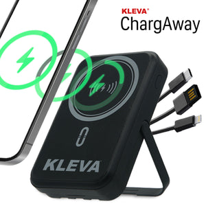 ChargAway 5-in-1 Compact Wireless Power Bank 10000mAh Fast Charge all devices in 30 minutes