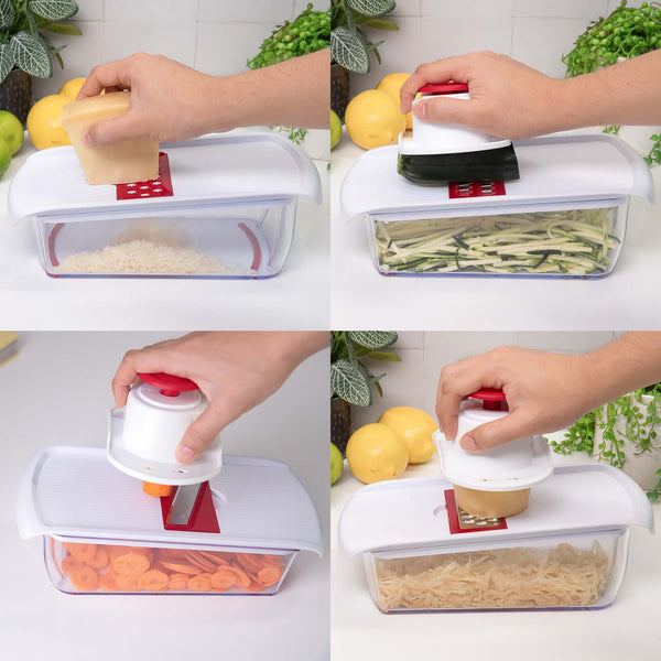 Kleva Cube Cutter - Slice, Dice, & Chop With A Compact Vegetable Cutter Buy 1 Get 1 FREE