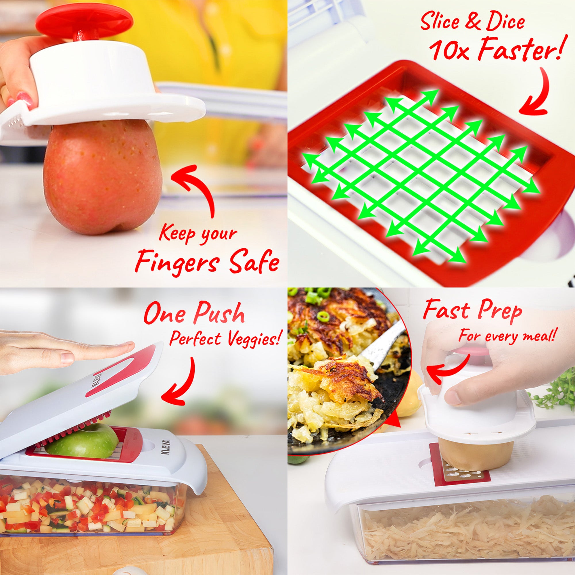 Unlock Lightning-Fast Meal Prep with Kleva® Cube Cutter™