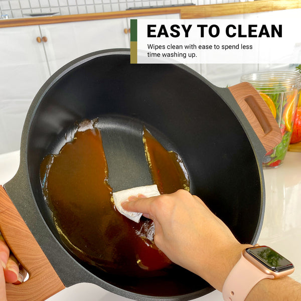 Diamond Earth® Premium Cookware 8pc Jumbo Set with Superior Non-Stick Coating + FREE 3pc Knife Set