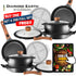 Diamond Earth® with Detachable Handles 6pc Cookware Set - Buy one GET ONE FREE!