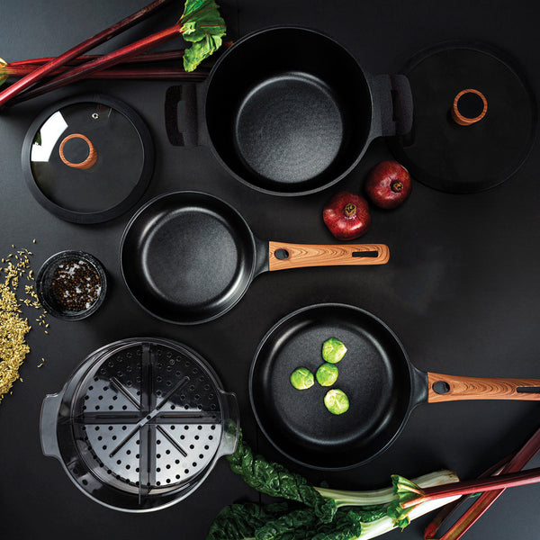 Diamond Earth® StackSmart 6pc Cookware Set with Detachable Handles + FREE Second Set + FREE e-Book