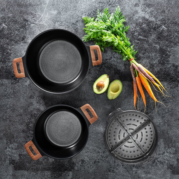 Diamond Earth® Premium Non-Stick Cookware 8pc Jumbo Set Cookware Kleva Range - Everyday Innovations   