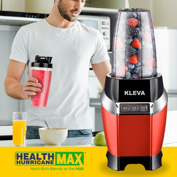 Health Hurricane Max™ Powerful 1000W Blender with Dual Cups for On-the-Go Nutrition