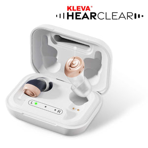 Kleva HearClear Mini Rechargeable Hearing Sound Amplifier + BONUS Zoom VisionPlus Eyewear