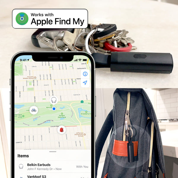 Kleva KeySmart Mini Go Travel Tag Bluetooth Tracker for Apple Find My + FREE Travel Tips ebook