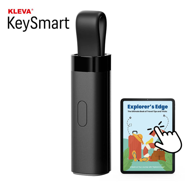 Kleva® KeySmart Bluetooth Air Tracker Tag + FREE TSA Lock - Never Lose Your Keys or Bags Again