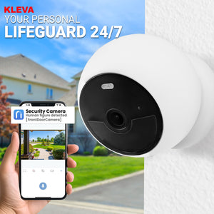 Kleva® Magnetic HD Wireless Security Camera with Smart Motion Detection & Smart Home Integration