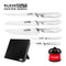 KlevaCut® Master Series Midnight Grand Chef 5pc Set with Block & Sharpener