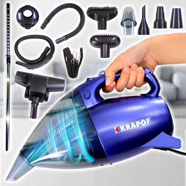 KRAPOF® Pocket Power Vac: The 2 in 1 Compact Powerful Vacuum and Blower + 4x BONUS Storage Bags