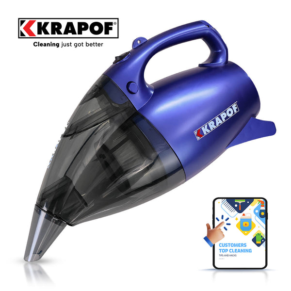 KRAPOF® Pocket Power Vac: The 2 in 1 Compact Powerful Vacuum and Blower + 4x BONUS Storage Bags