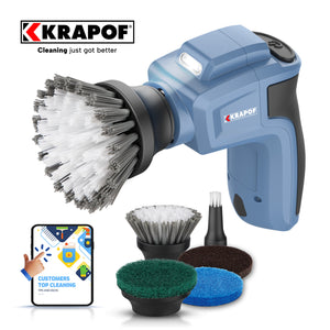 KRAPOF® Electric Lumi Scrub Pocket Cleaner with 5 Replaceable Cleaning Heads