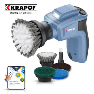 KrapoF cleaning tool with attachments on a white background